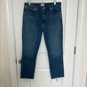 Citizens Of Humanity Isola Jean Crop Bootcut Dark Wash Size 32